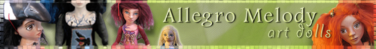 Allegro Melody art dolls